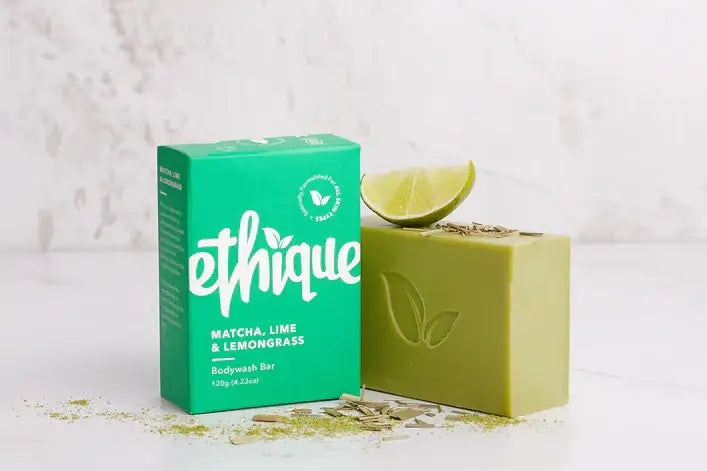 Ethique Solid Bodywash Bar – Matcha, Lime & Lemongrass: A Sustainable Shower Experience-The Living Co.