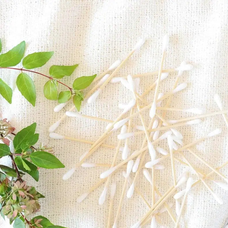 Happy Turtle Organic Cotton & Bamboo Cotton Buds - 200pc Container