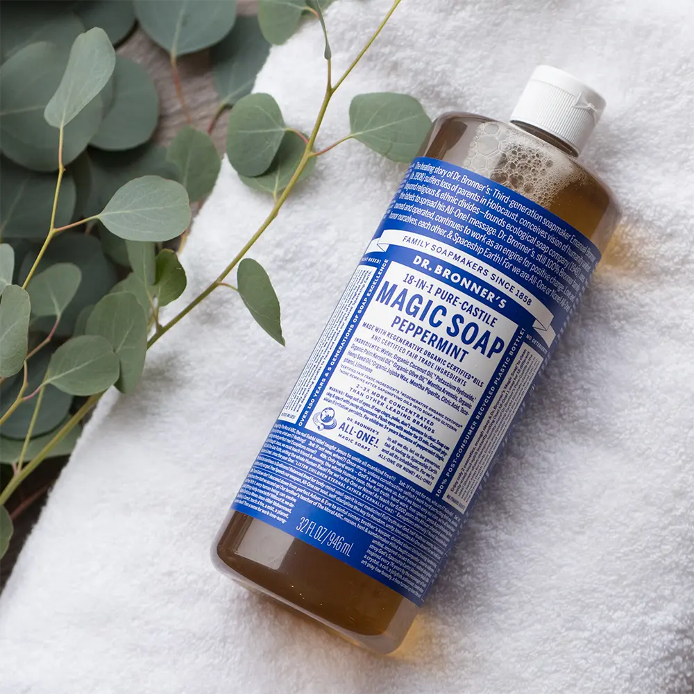 Dr-Bronner_s-castile-soap_peppermint-The Living Co.
