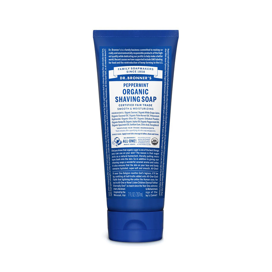 Dr. Bronner's Shaving Soap Peppermint 208ml