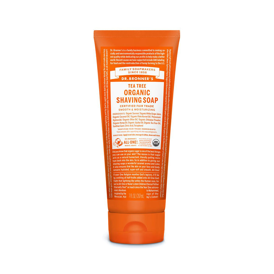 Dr. Bronner's Shaving Soap Tea Tree-The Living Co.