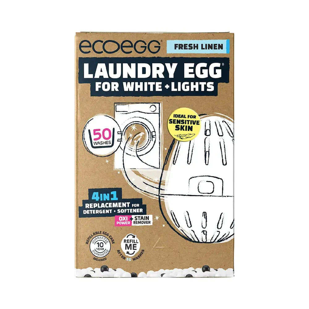 Ecoegg Laundry Egg Starter Kit White+Light-The Living Co.