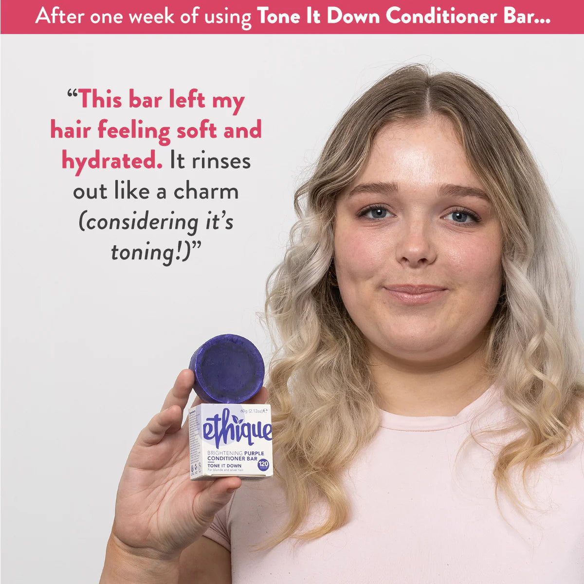 Ethique Solid Conditioner Bar Tone It Down for Blondes & silver foxes
