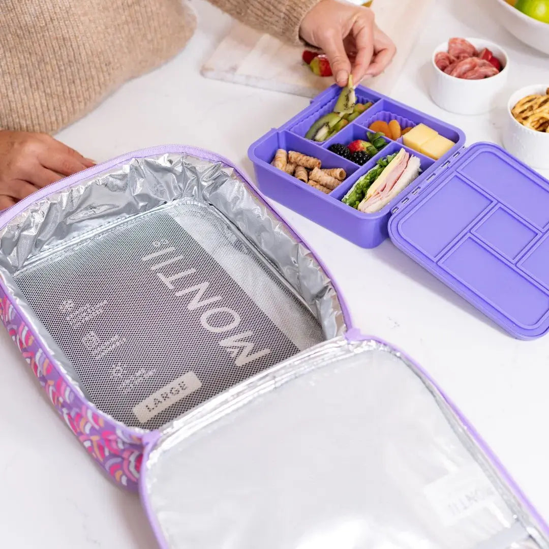 Montiico Insulated Lunch Bag Rainbow Roller - Large