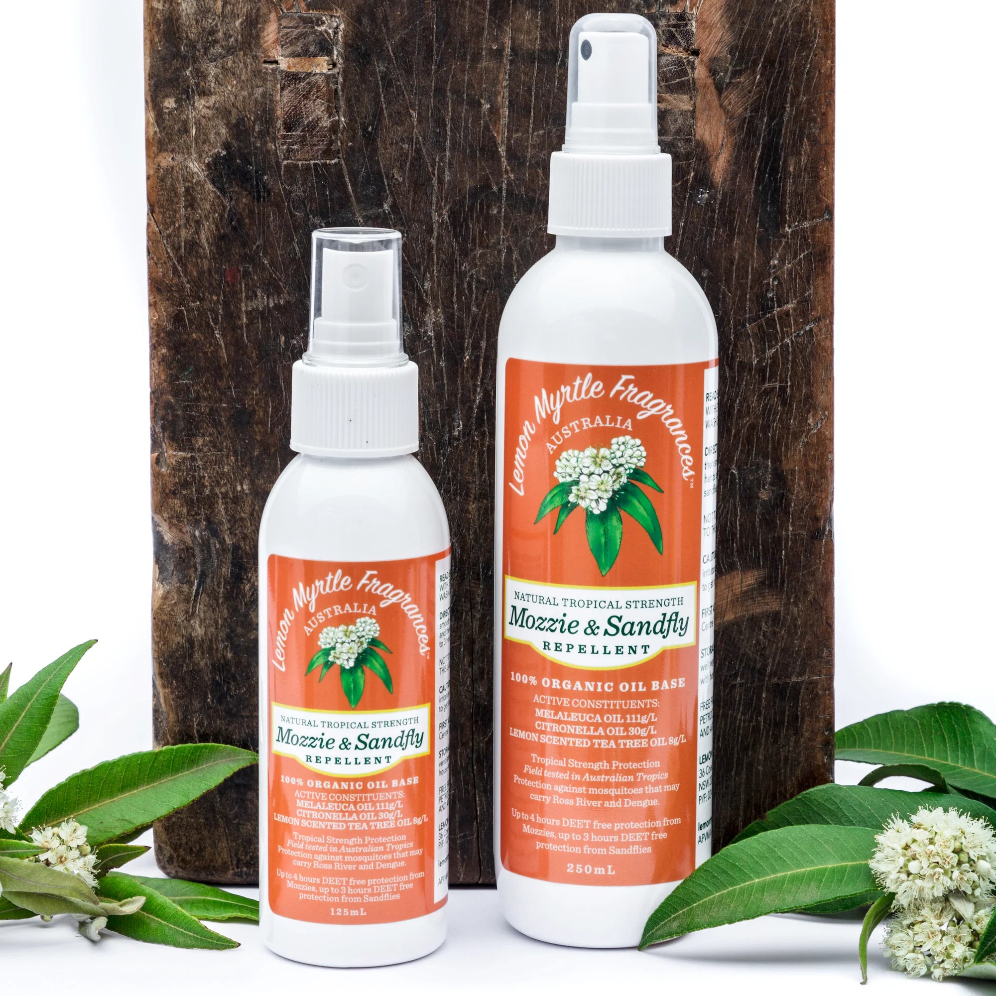 Lemon Myrtle Fragrances Mozzie & Sandfly Repellent 125ml