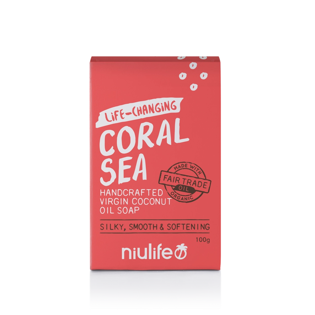 Niulife Coconut Oil Soap Coral Sea
