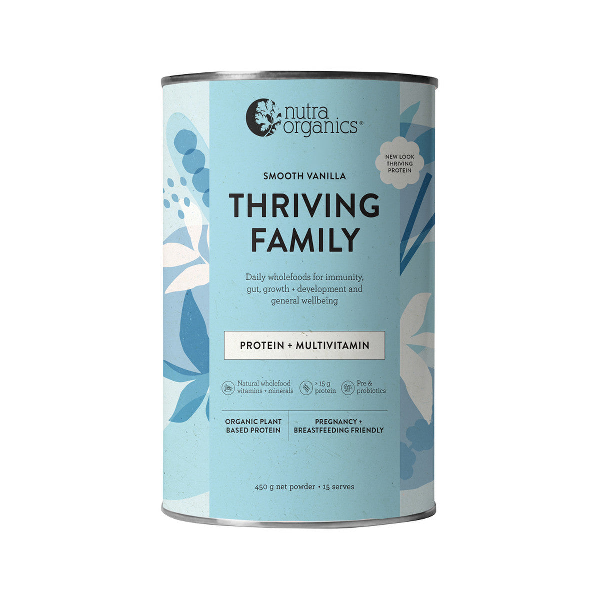 Nutra Organics Thriving Family Smooth Vanilla