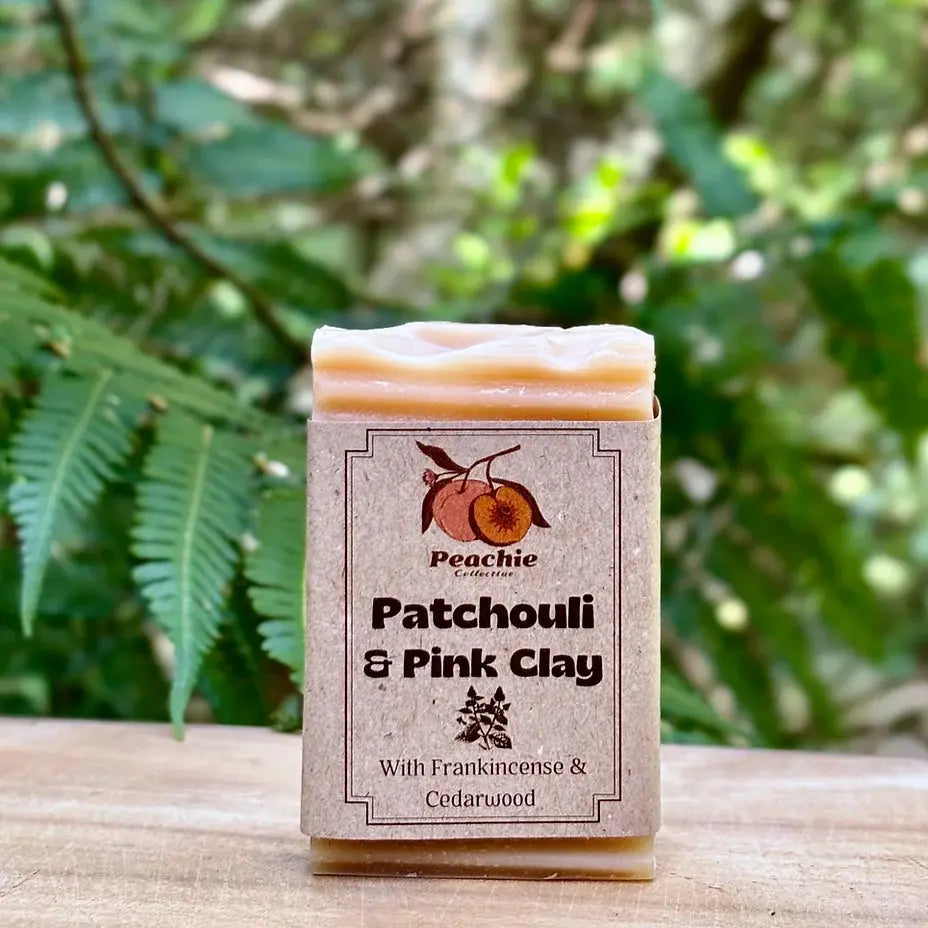 Peachie Collective Patchouli & Pink Clay Soap Bar