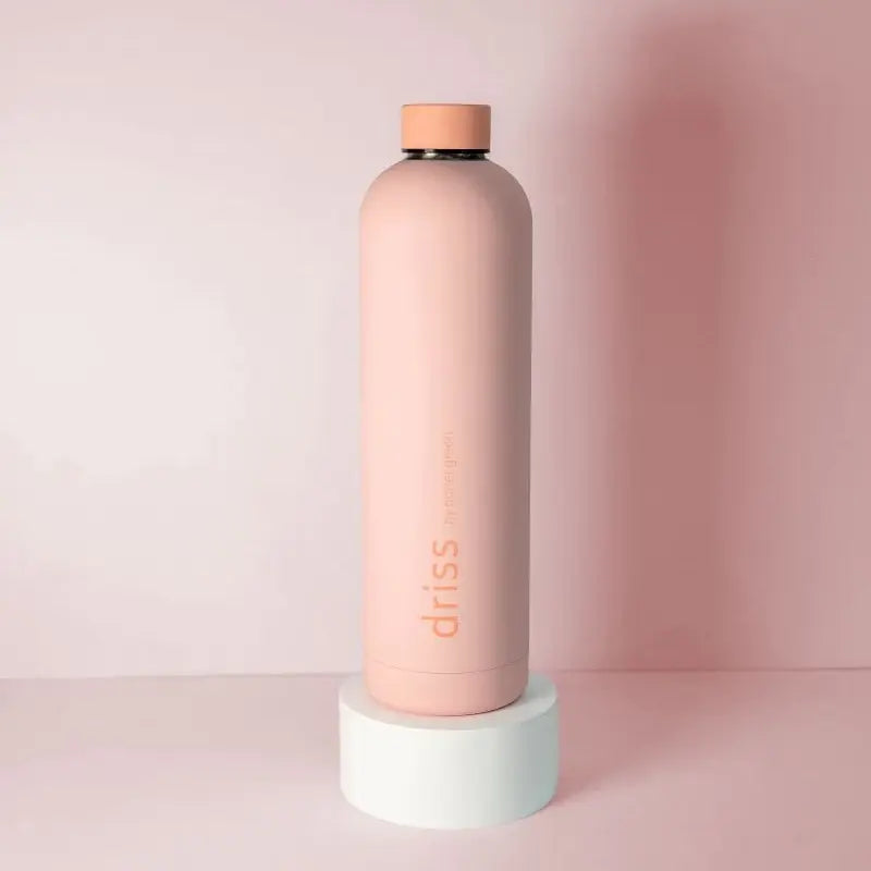 Porter Green Insulated Stainless Steel Bottle | Driss | Peach + Petal 1L-The Living Co.