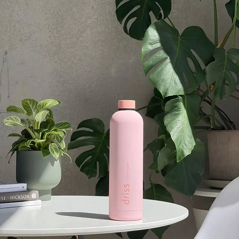 Porter Green Insulated Stainless Steel Bottle | Driss | Peach + Petal 1L-The Living Co.