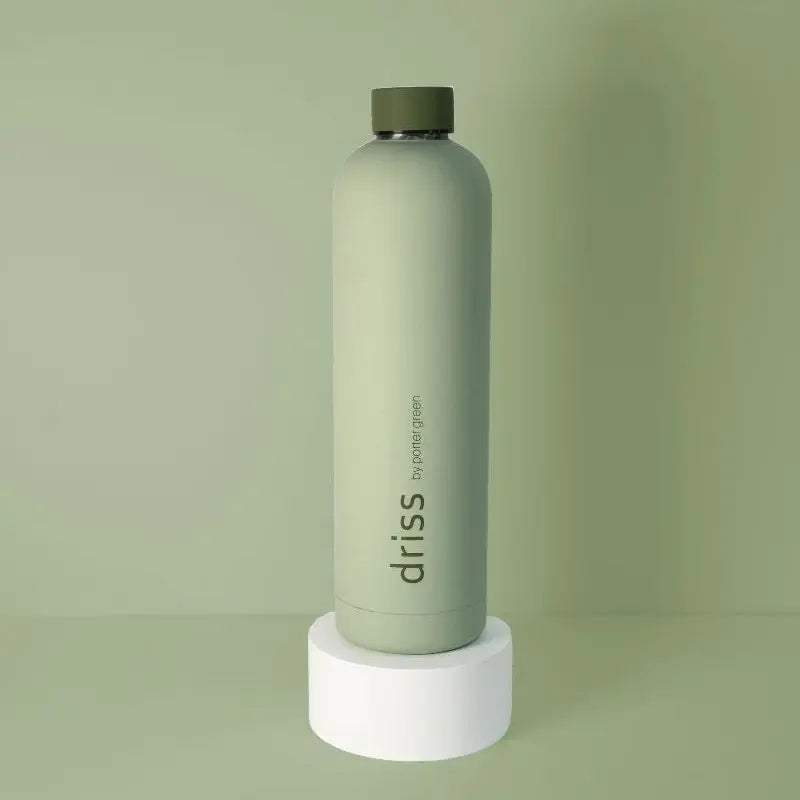 Porter Green Insulated Stainless Steel Bottle | Driss | Sage + Olive 1L-The Living Co.
