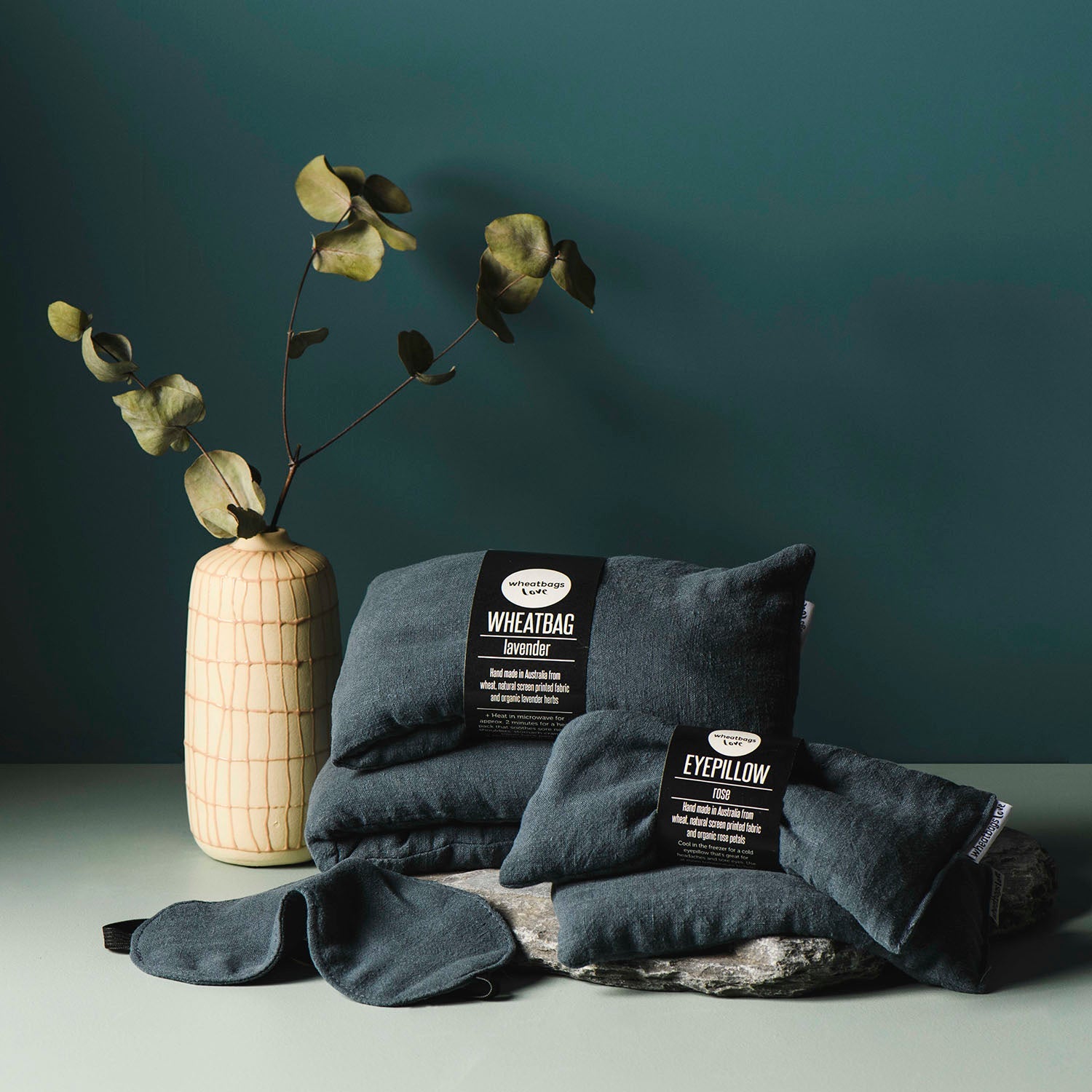 Wheatbag Luxe Linen - Slate Lavender Scented