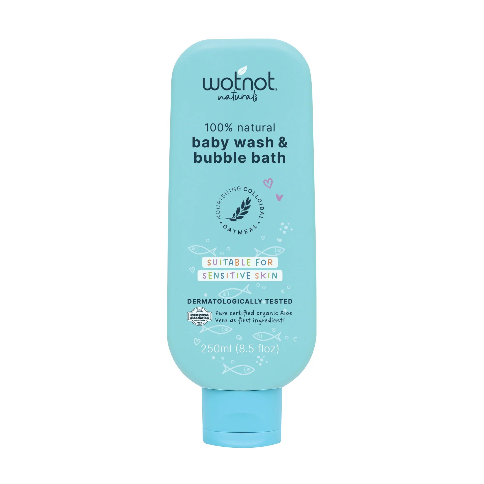 Wotnot 100% Natural Baby Wash & Bubble Bath 250ml