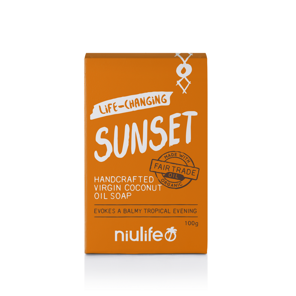 Niulife Coconut Oil Soap Sunset-The Living Co.