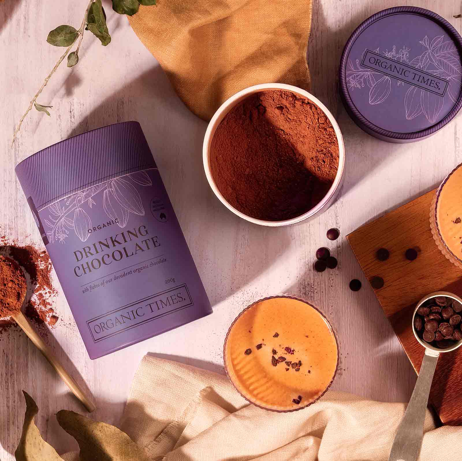 Organic Times Drinking Chocolate 200g