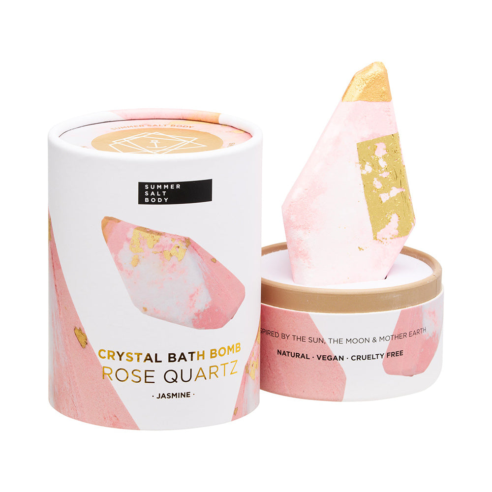 Summer Salt Body Rose Quartz Bath Bomb | Jasmine