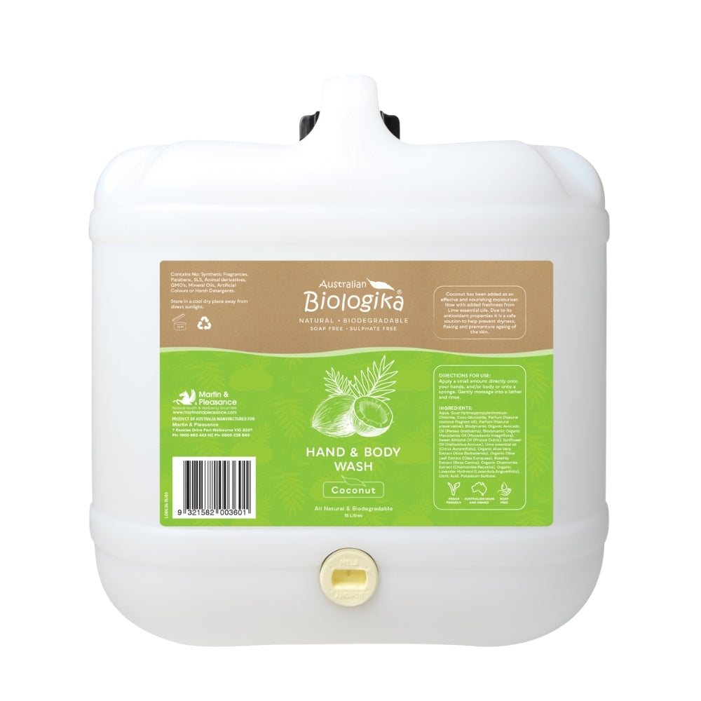 Biologika Natural Coconut Hand & Body Wash [REFILL]-The Living Co.