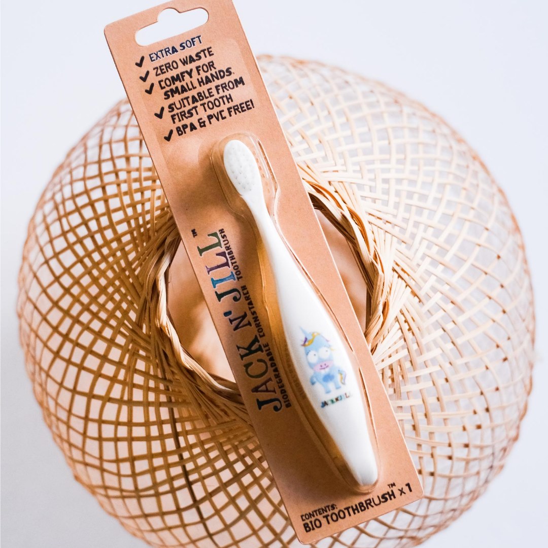 Jack n' Jill Toothbrush - Unicorn (Biodegradable Brush)