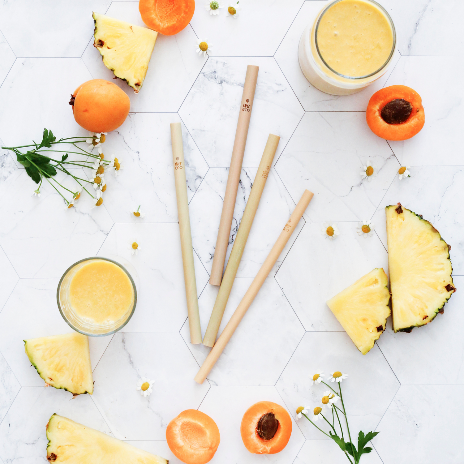 Ever Eco Bamboo Straws 4pk