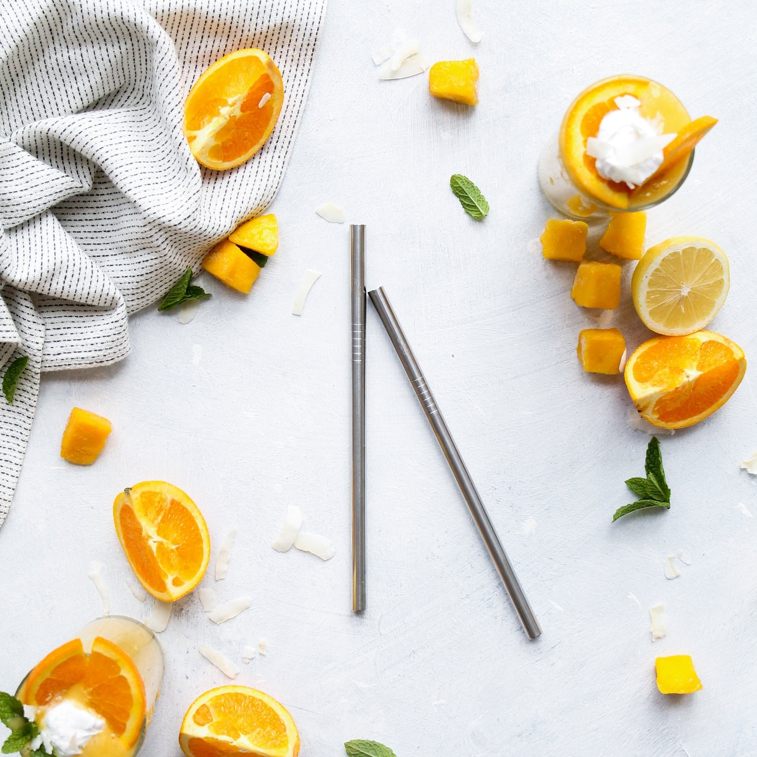 Ever Eco Stainless Steel Straws Straight - 2pk