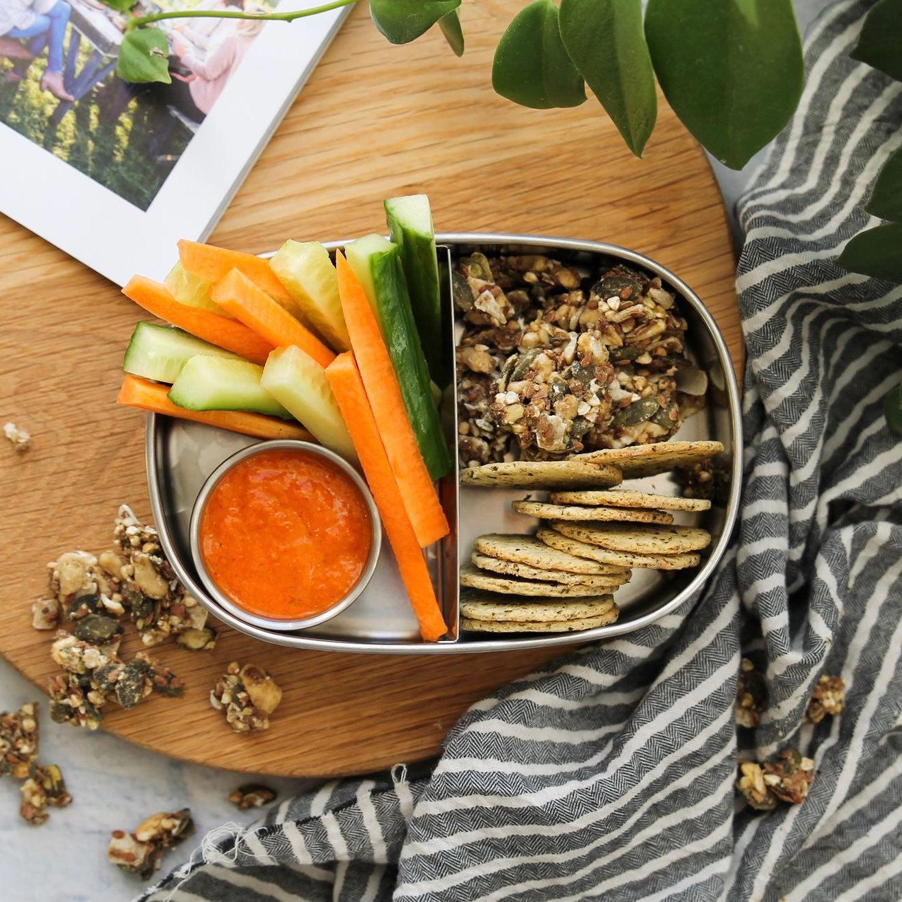 Ever Eco Stainless Steel Bento Snack Box 2 Compartments