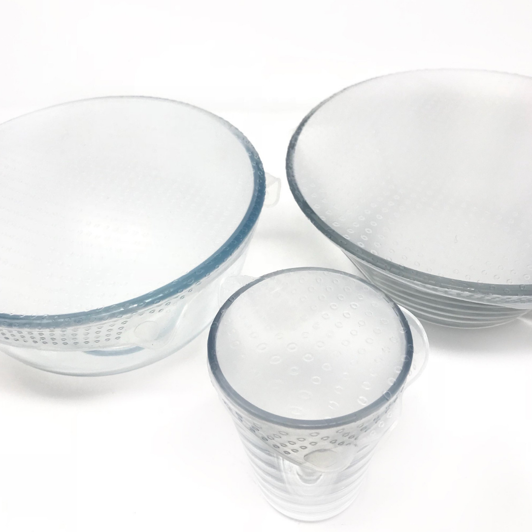 Little Mashies Reusable Stretch Silicone Food Wrap Pack Of 3 - 1 x S, M & L