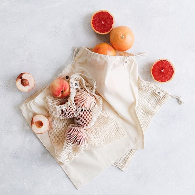 Ever Eco Organic Cotton Mixed Set Produce Bags 4pk