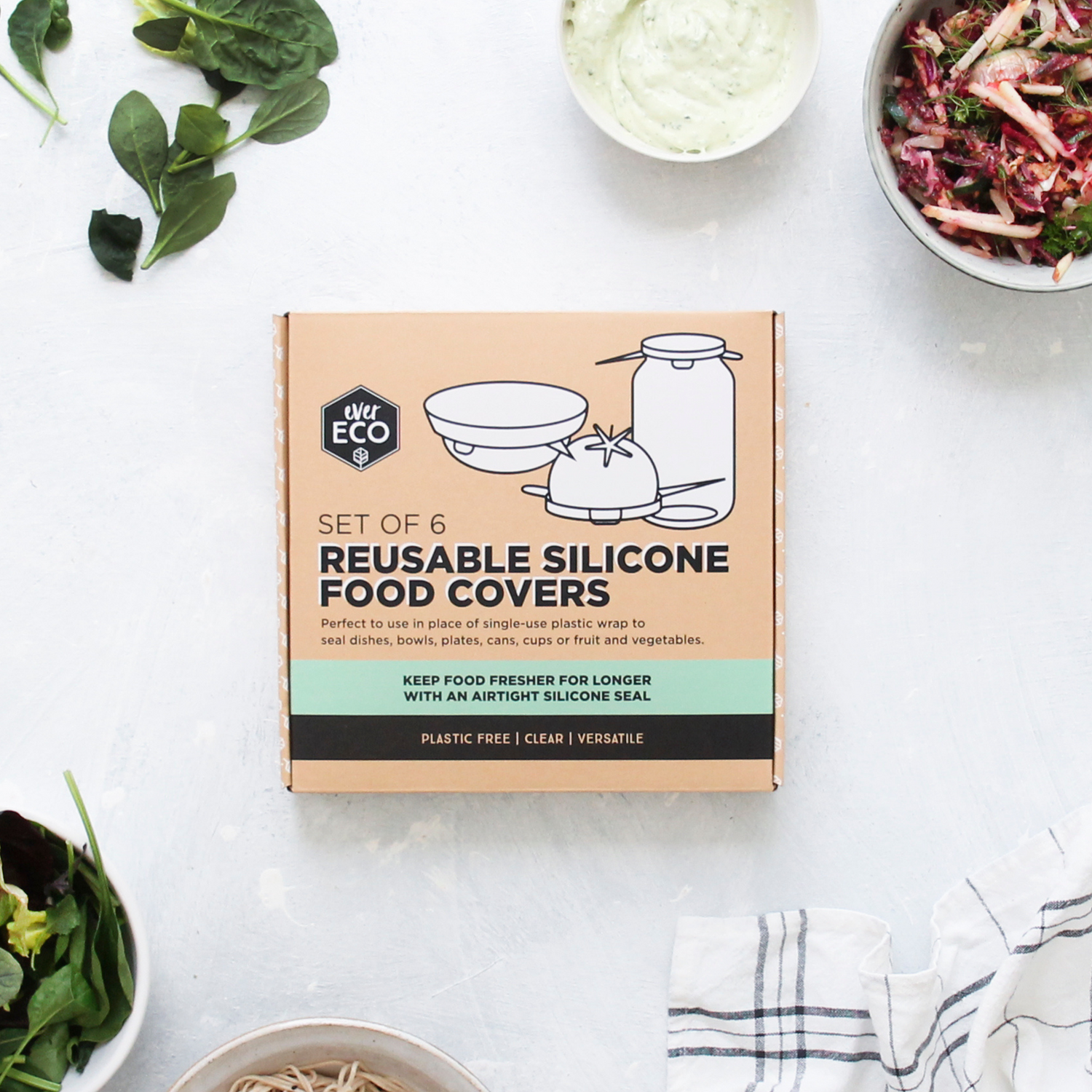 Ever Eco Reusable Silicone Food Covers