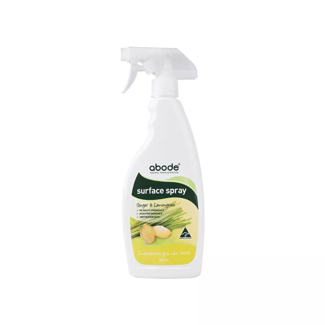 Abode Surface Spray Ginger & Lemongrass [500ml or 5L]-The Living Co.