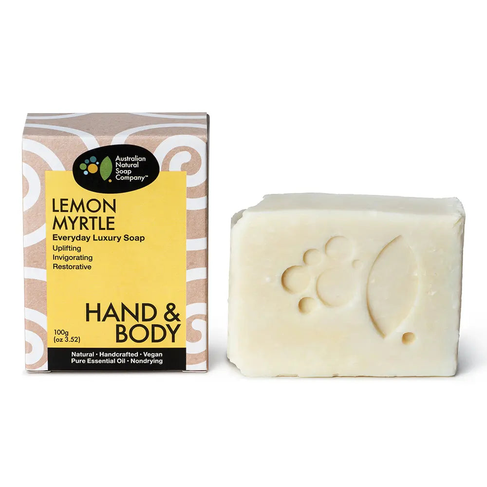 Australian Natural Soap Company Lemon Myrtle Soap-The Living Co.