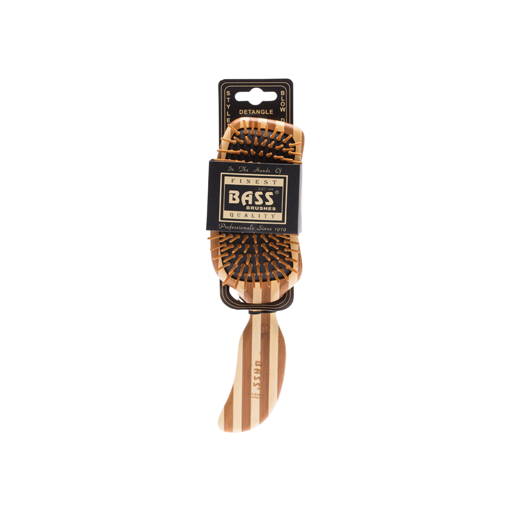 Bass Brushes Bamboo Hair Brush Semi S Shaped