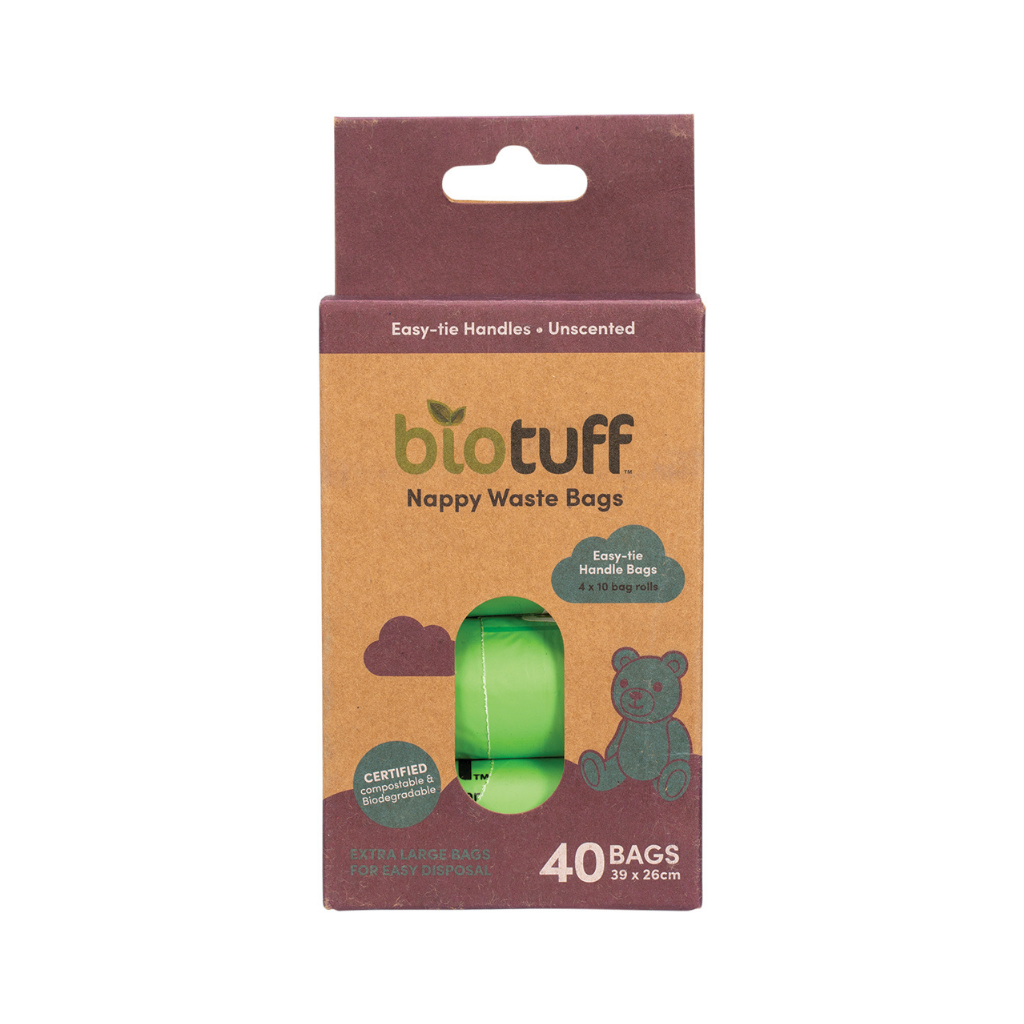 Biotuff Nappy Waste Bags Refill 4 x 10 Bag Rolls
