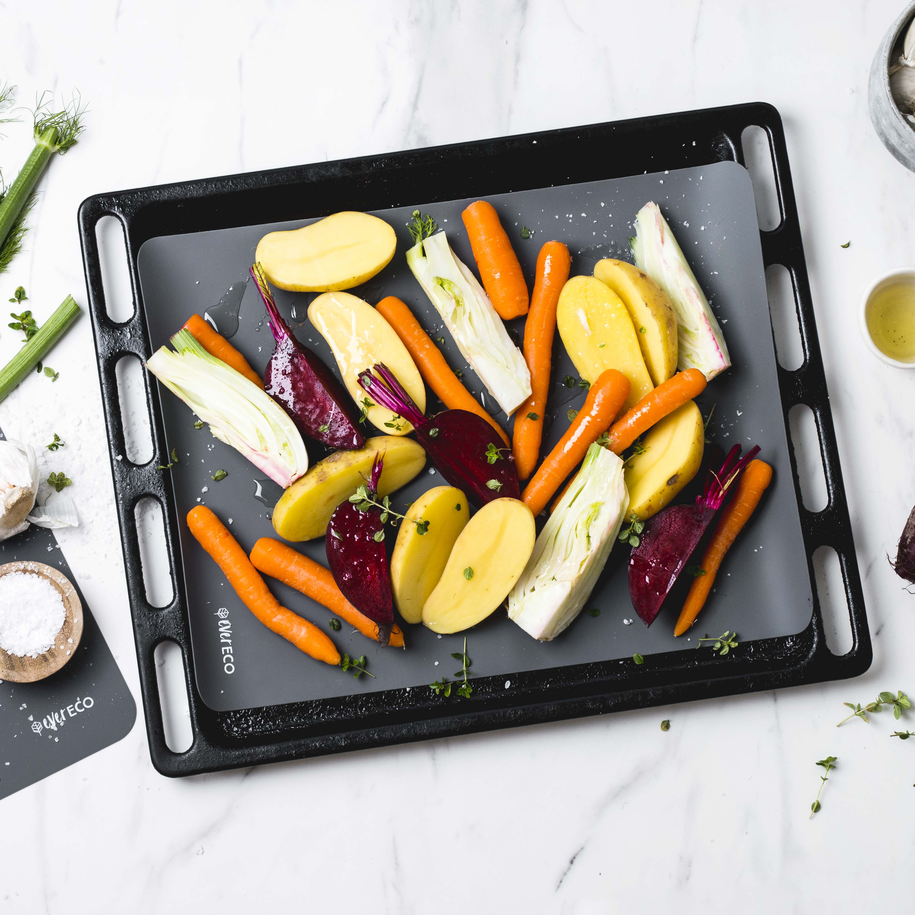 Ever Eco Reusable Silicone Baking Mats Set of 2 - 30 x 40cm