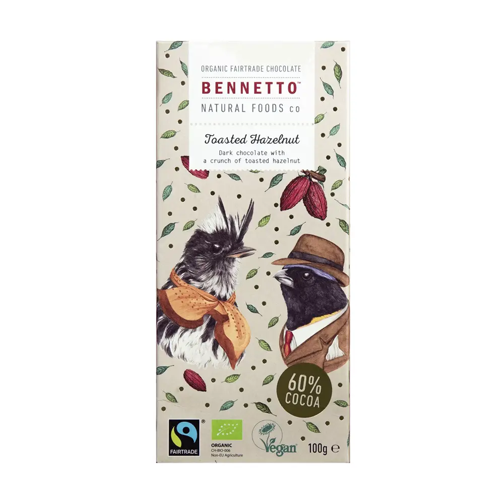 Bennetto Toasted Hazelnut (100g)-The Living Co.