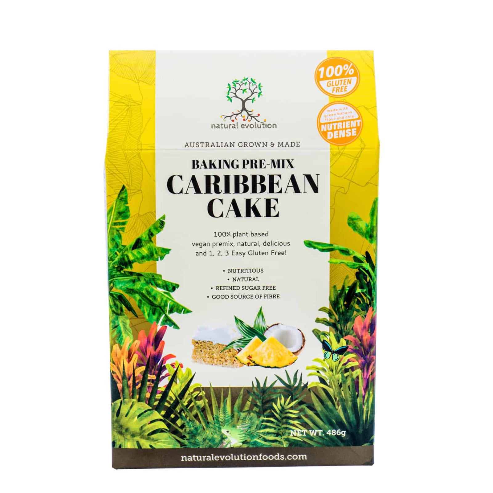 Natural Evolution Caribbean Cake Mix-The Living Co.