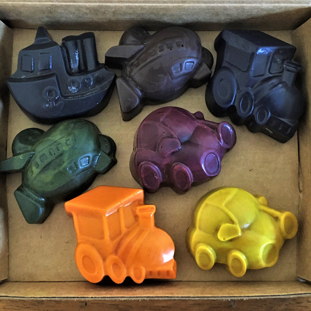 Eco Crayons Cars, Boats, Planes and Trains
