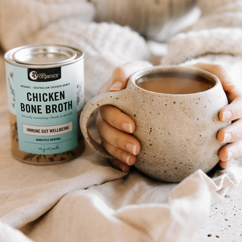 Nutra Organics Chicken Bone Broth Organic Turmeric