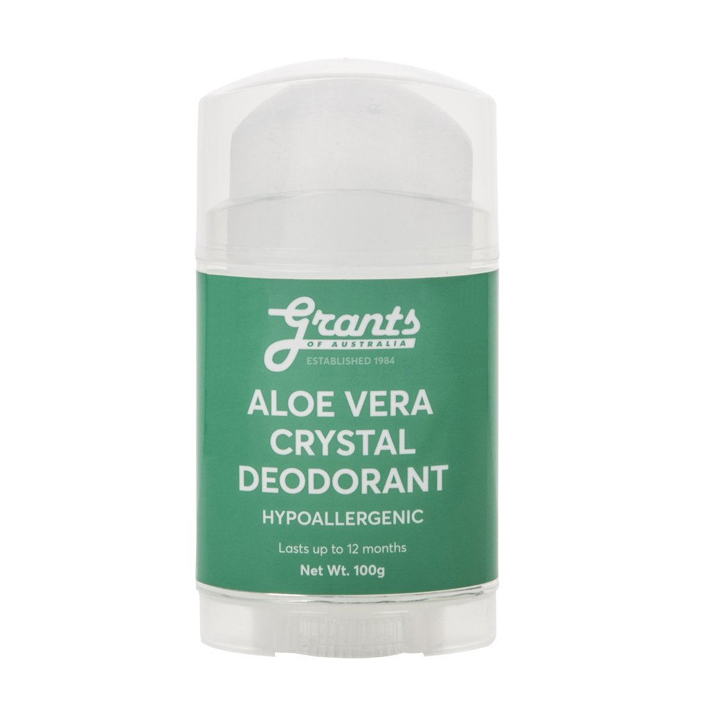 Grants Natural Crystal Deodorant Aloe Vera 100g-The Living Co.
