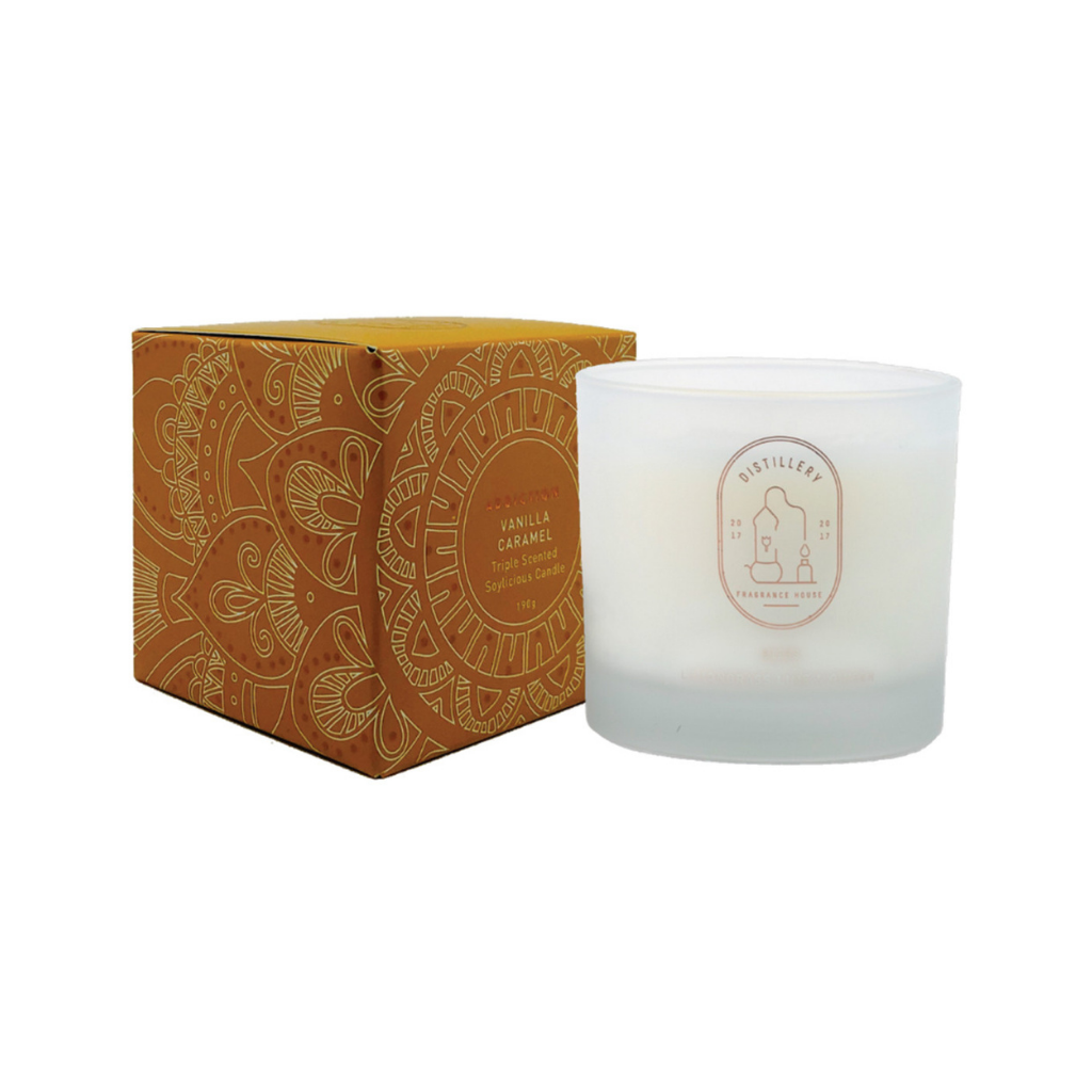 Distillery Fragrance House Soy Candle Addiction (Vanilla Caramel) 190g-The Living Co.