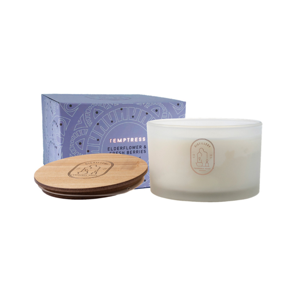 Distillery Fragrance House Soy Candle Temptress (Elderflower & Fresh Berries)-The Living Co.