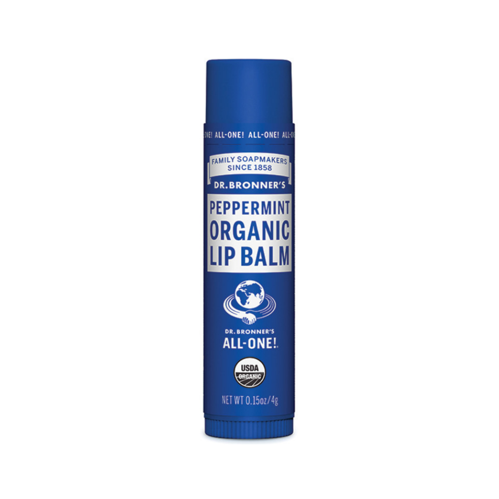 Dr. Bronner's Organic Lip Balm Peppermint 4g-The Living Co.