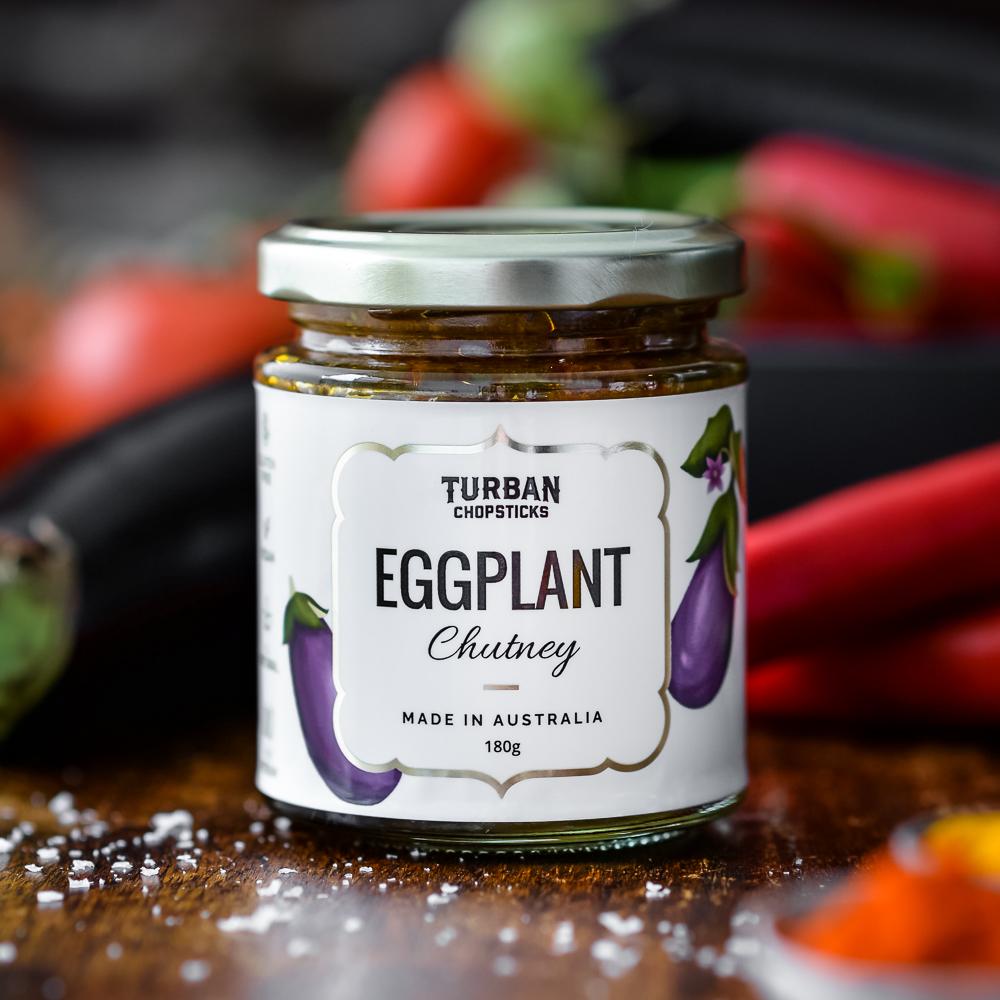 Turban Chopsticks Chutney Eggplant-The Living Co.