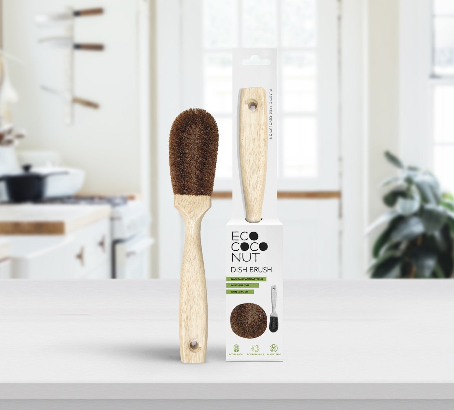 EcoCoconut Dish Brush-The Living Co.