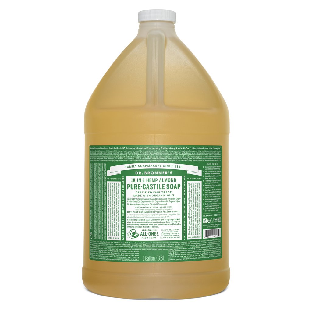 Dr. Bronner's Pure-Castile Liquid Soap Almond-The Living Co.