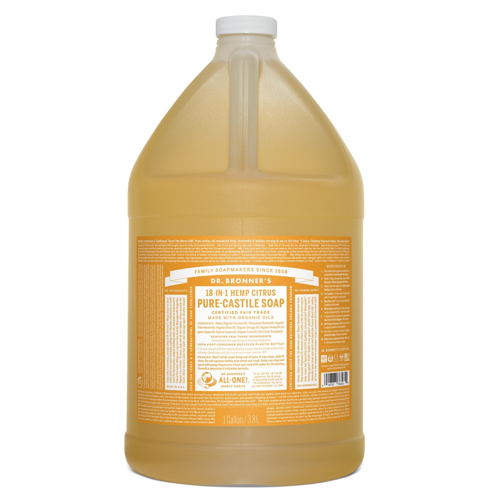 Dr. Bronner's Pure-Castile Liquid Soap Citrus-The Living Co.