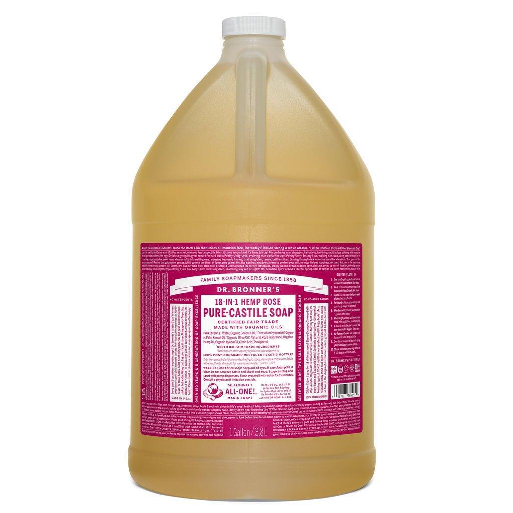 Dr. Bronner's Pure-Castile Liquid Soap Rose
