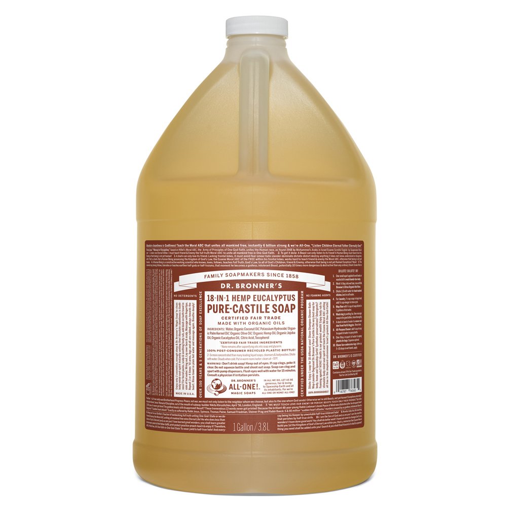 Dr. Bronner's Pure-Castile Liquid Soap Eucalyptus-The Living Co.