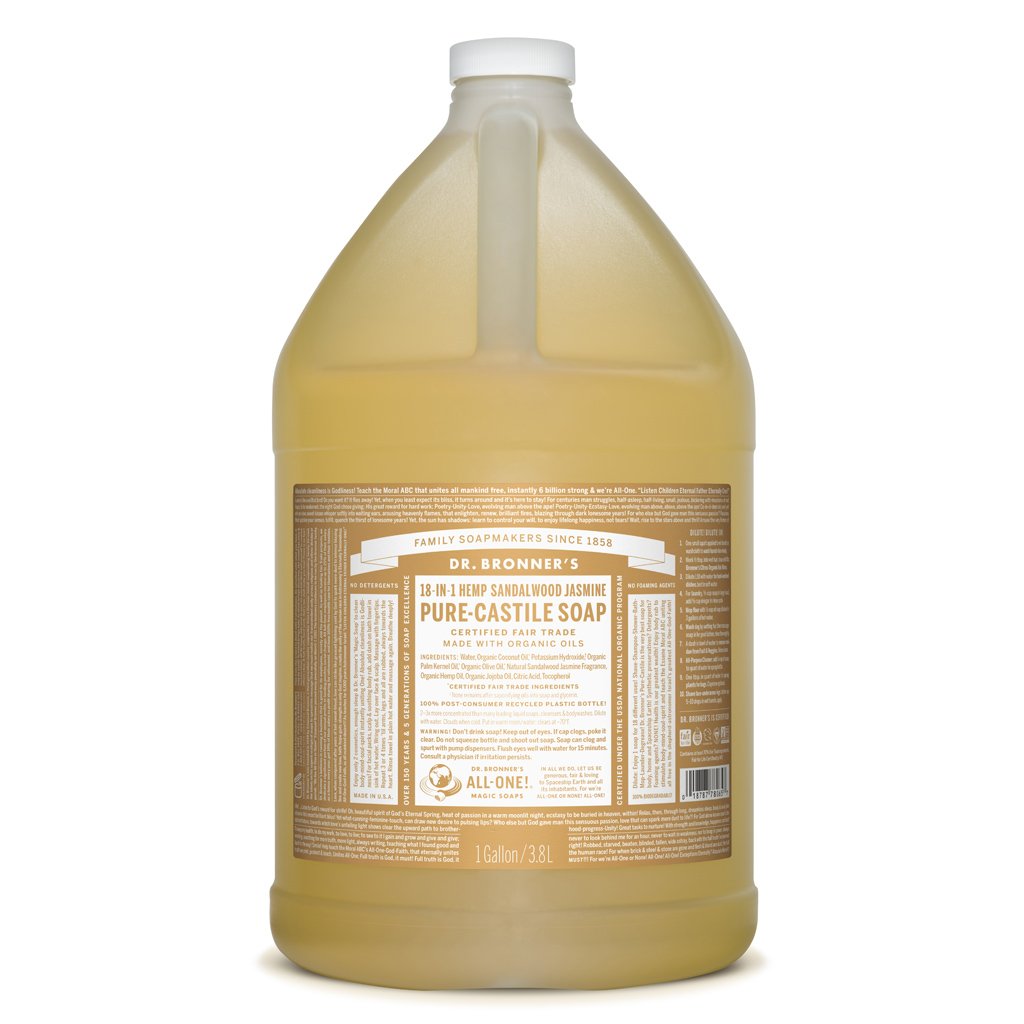 Dr. Bronner's Pure-Castile Liquid Soap Sandalwood Jasmine-The Living Co.