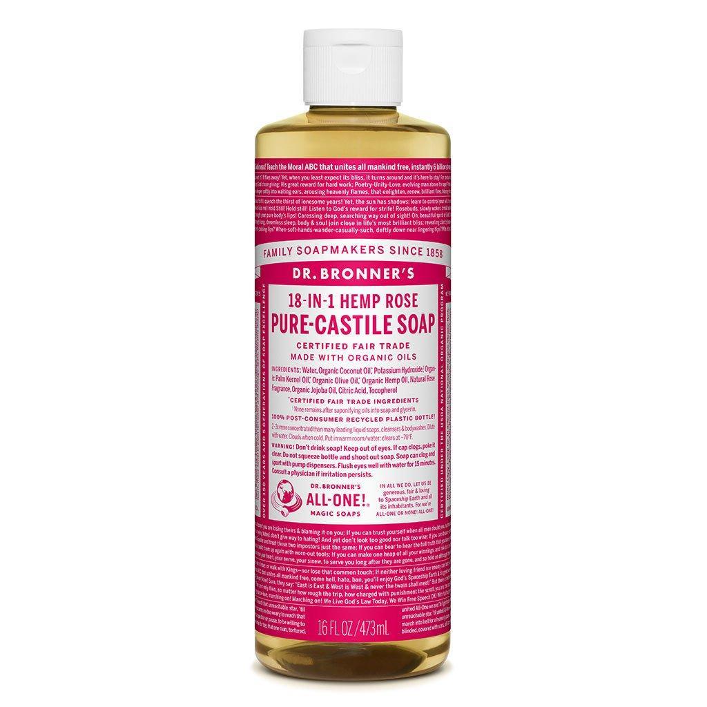 Dr. Bronner's Pure-Castile Liquid Soap Rose
