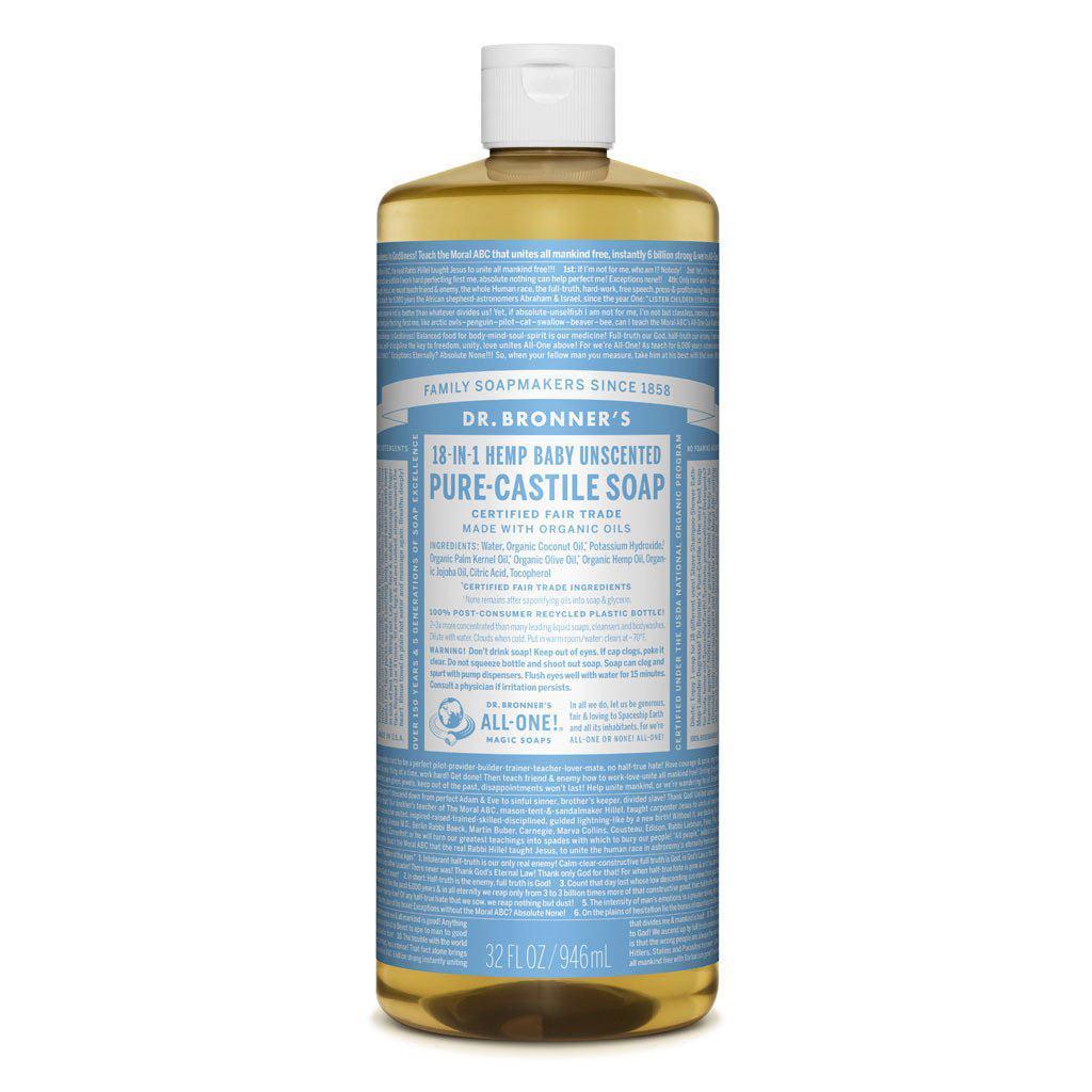 Dr. Bronner's Pure-Castile Liquid Soap Baby Unscented